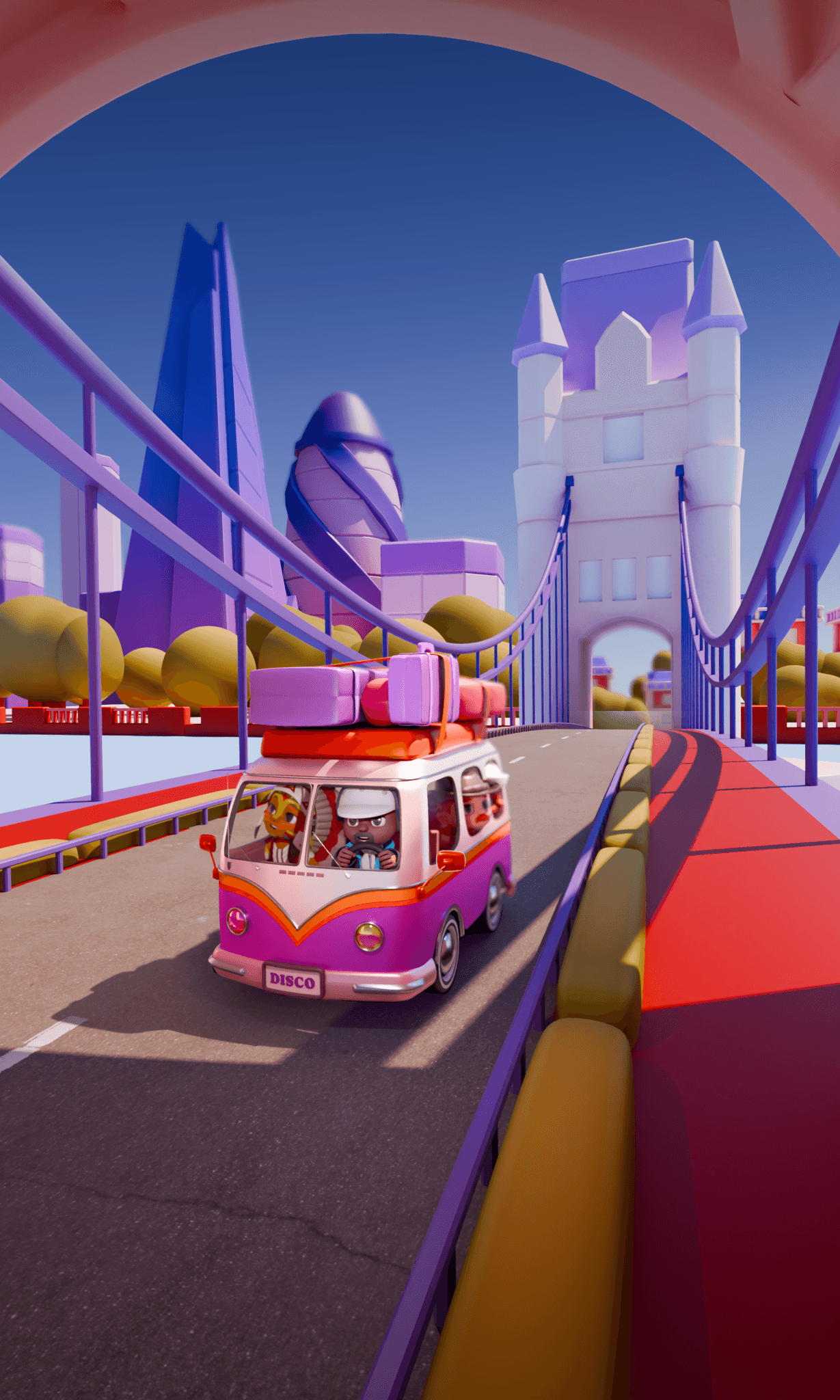 Disco Star van visiting London